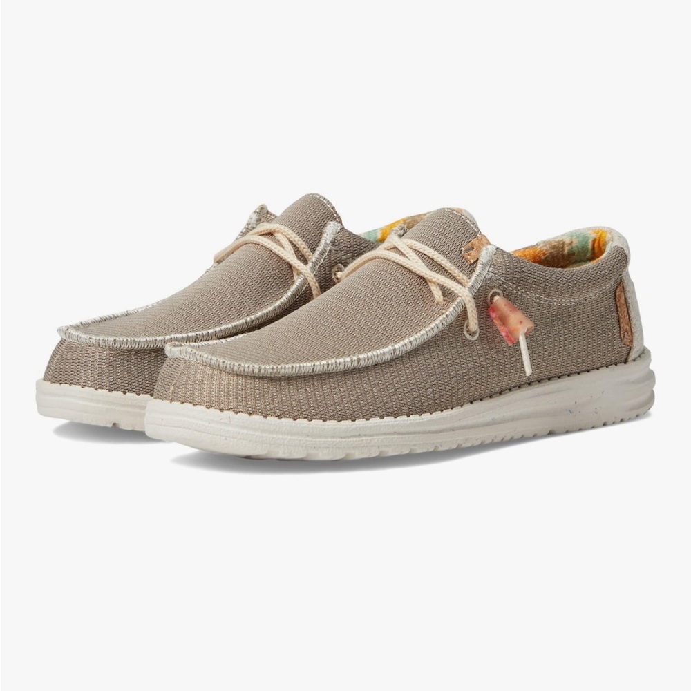 Hey Dude Tan Loafers Slip-Ons Comfortable Casual